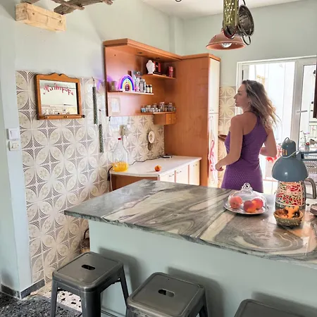 Seaside Retro Gem In The Heart Of Karystos
